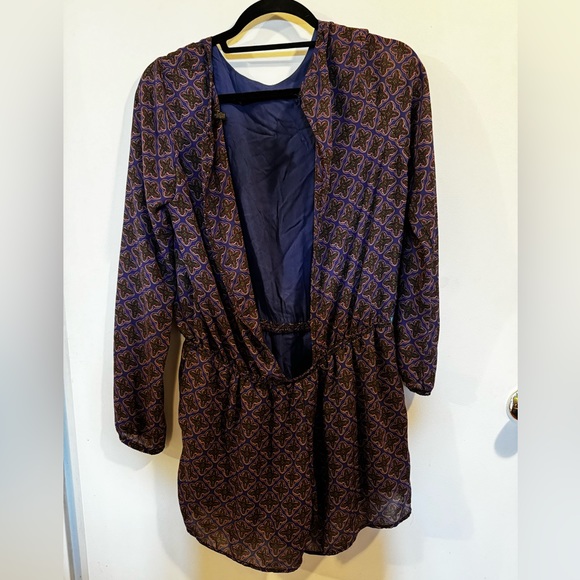 Open Back Long Sleeve Romper - Picture 2 of 2